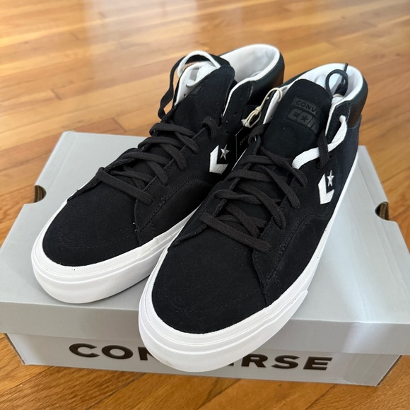 Converse Louie Lopez Pro Mid Suede Black White Men's 11.5 171331C NIB Skate Shoe - Picture 1 of 5